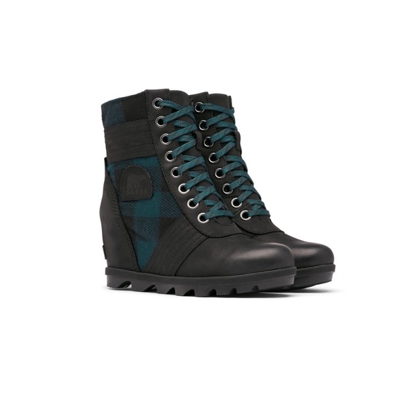 Sorel waterproof leather wedge boots - Picture 1 of 12